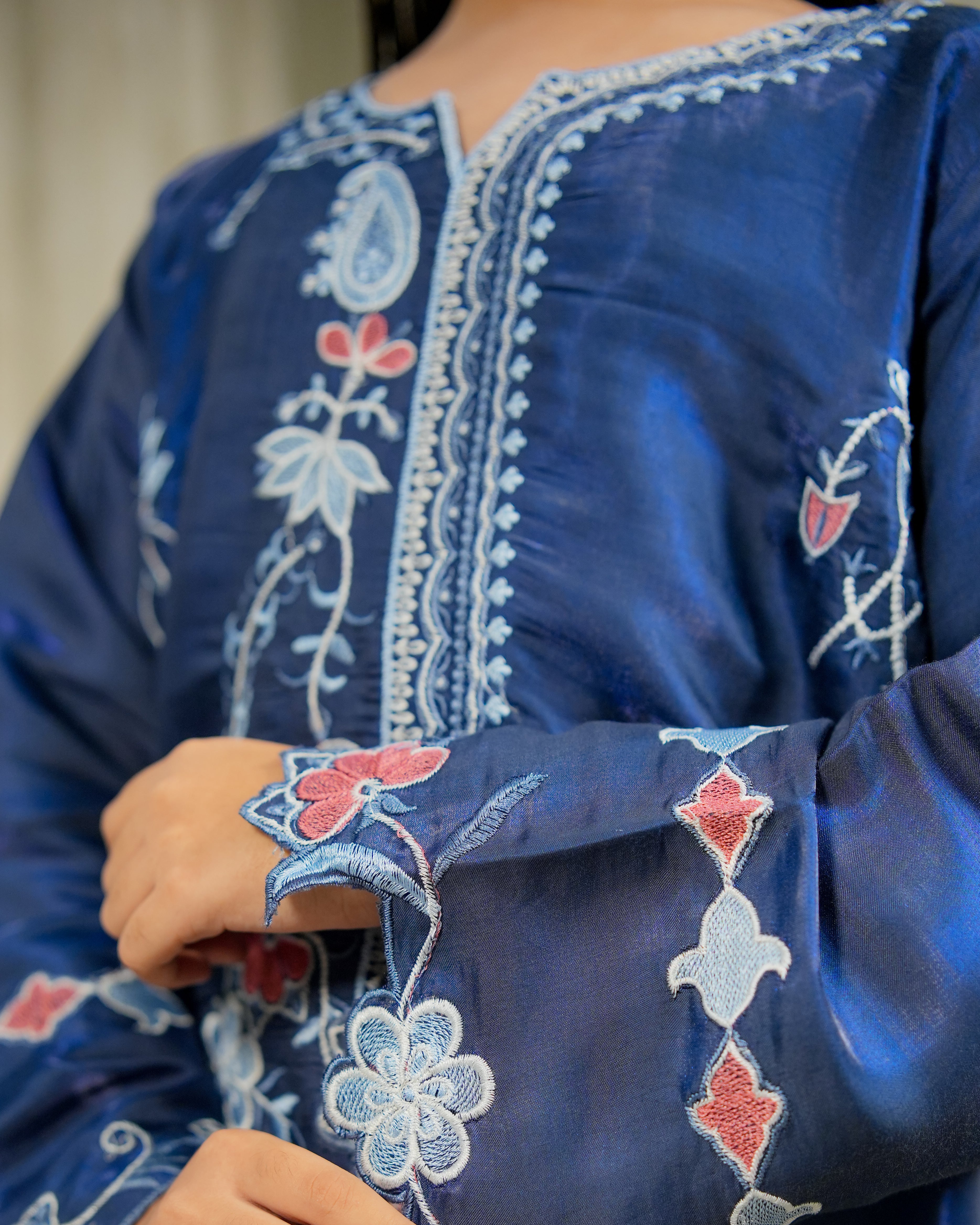 Navy Bloom Shirt