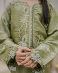 green long shirt