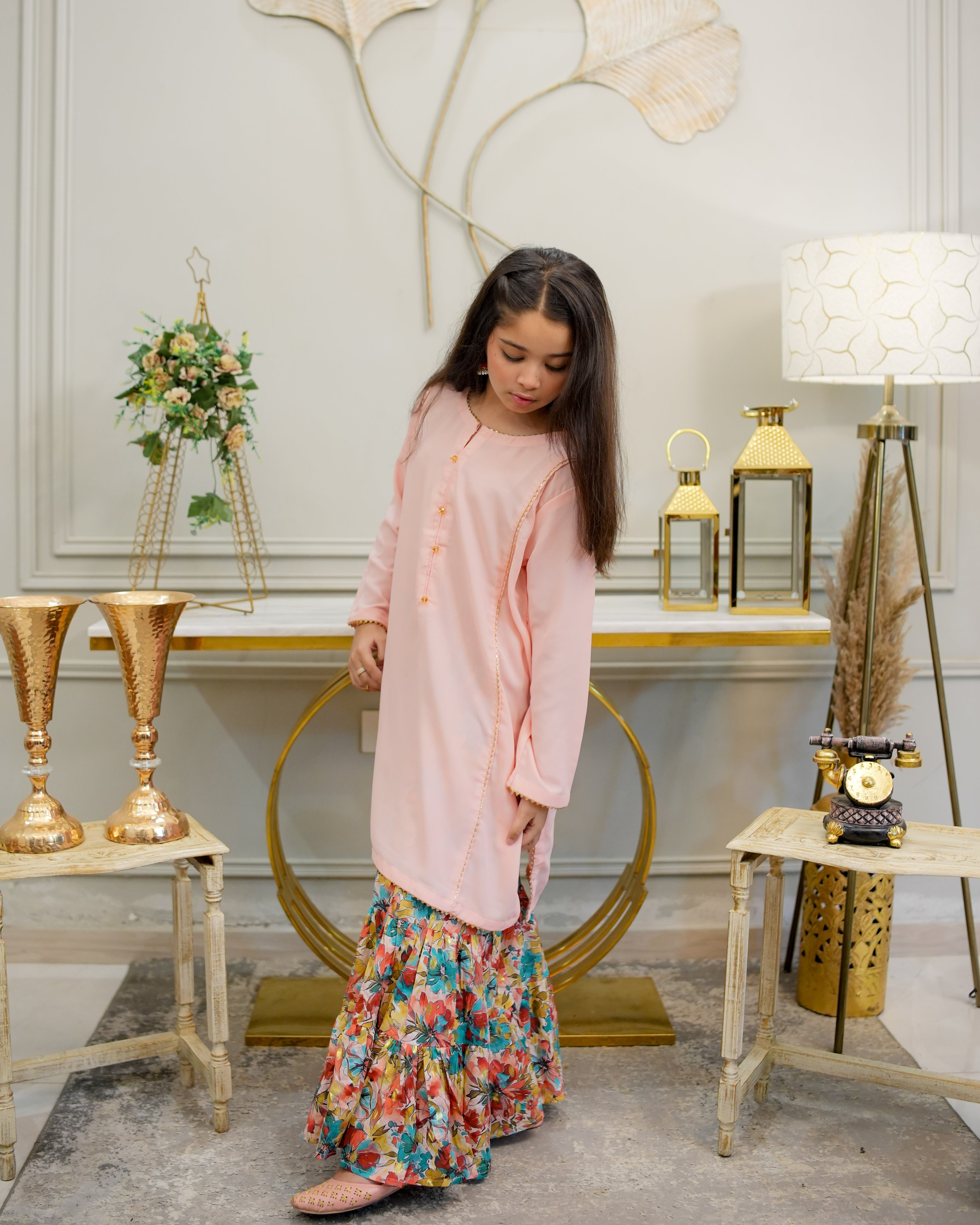 Blush Garden Gharara