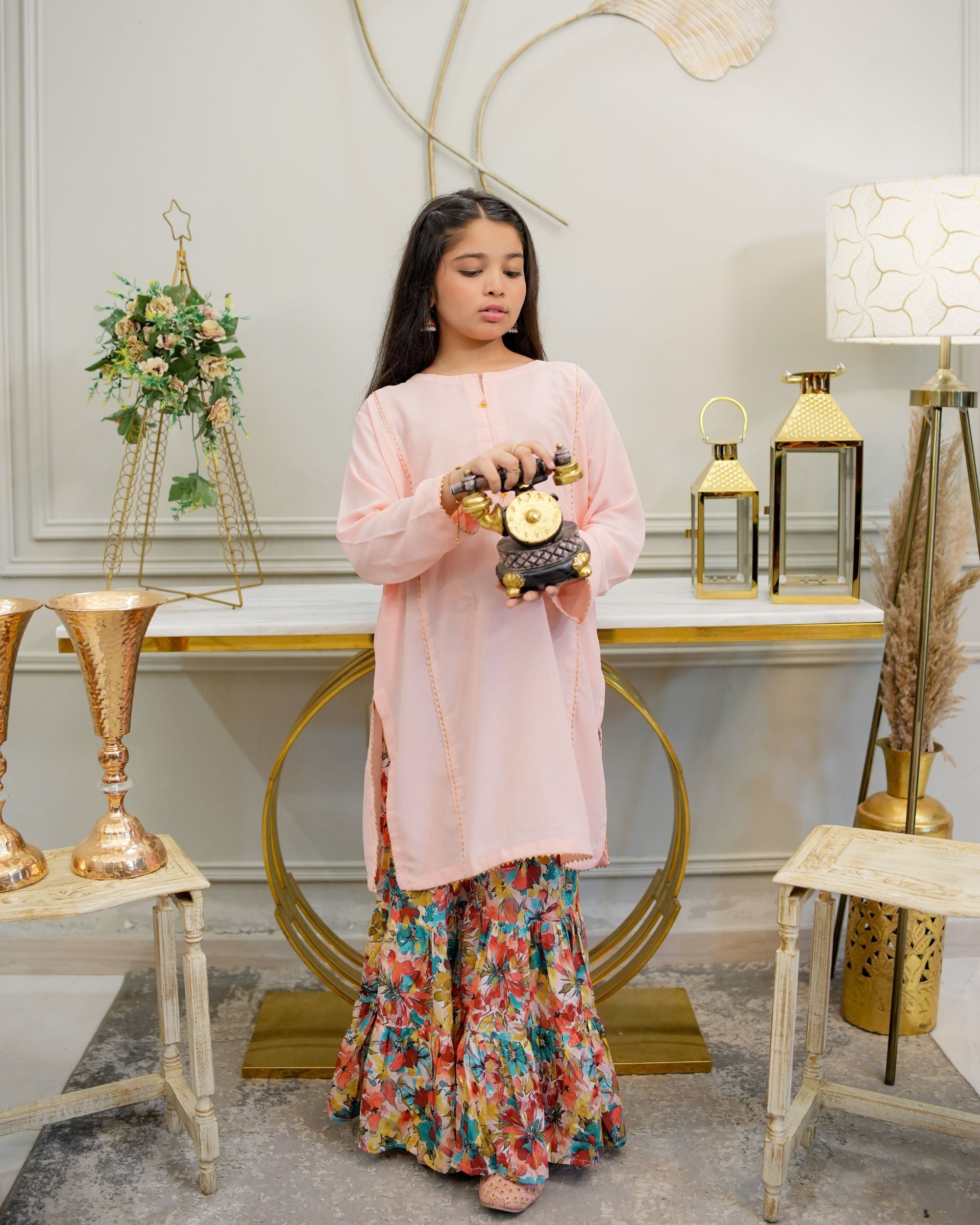 Blush Garden Gharara