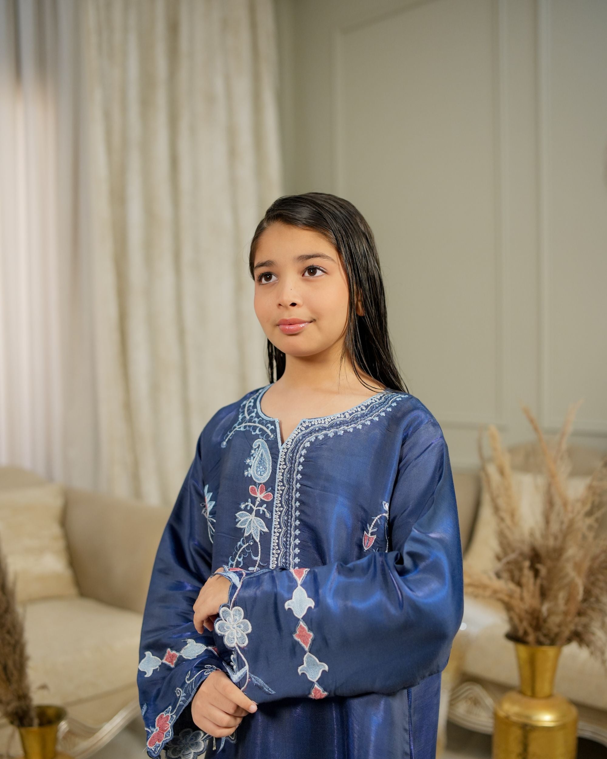 Navy Bloom Shirt