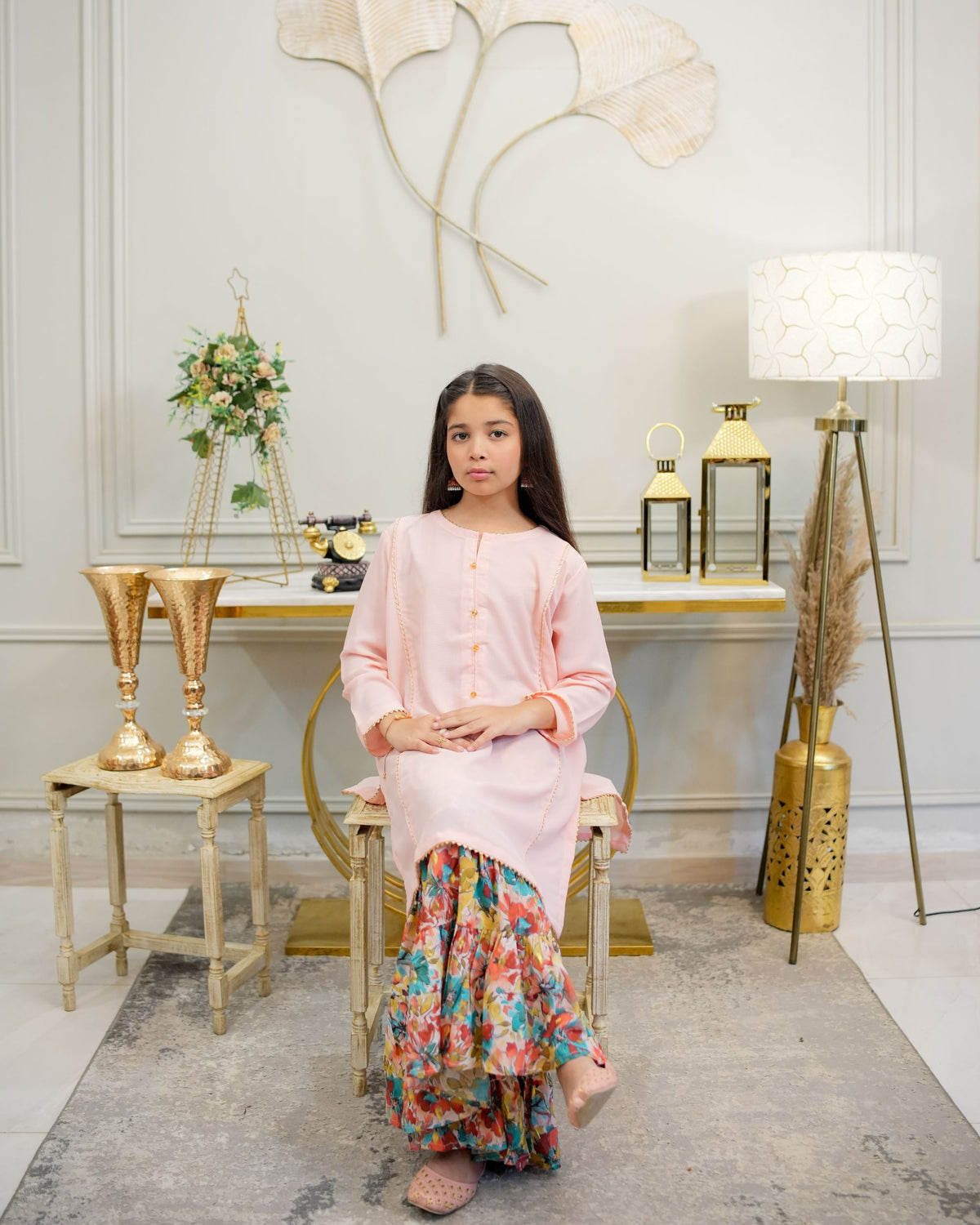 Blush Garden Gharara
