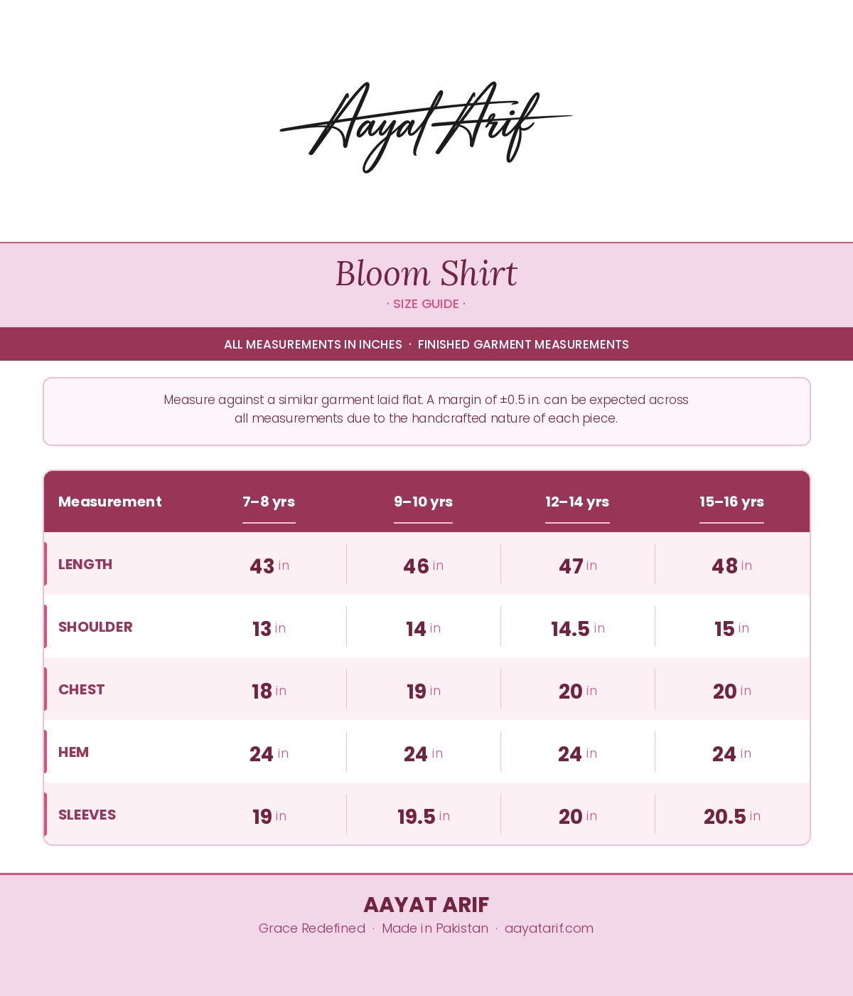 Size Guide